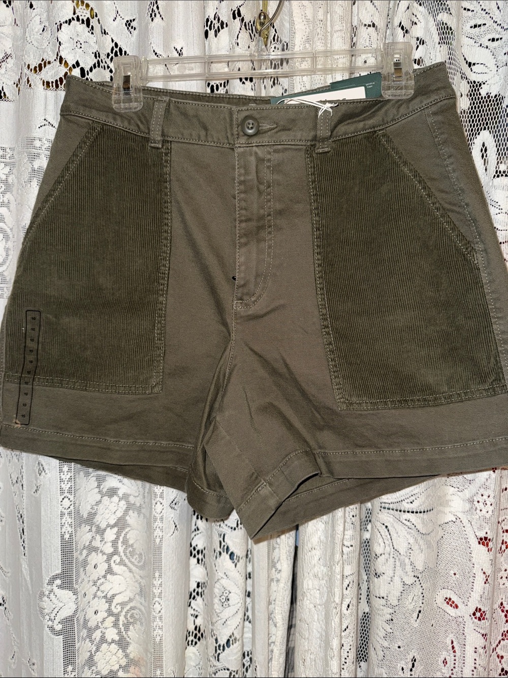 Alpine Design Olive Green Women's Jean Shorts
